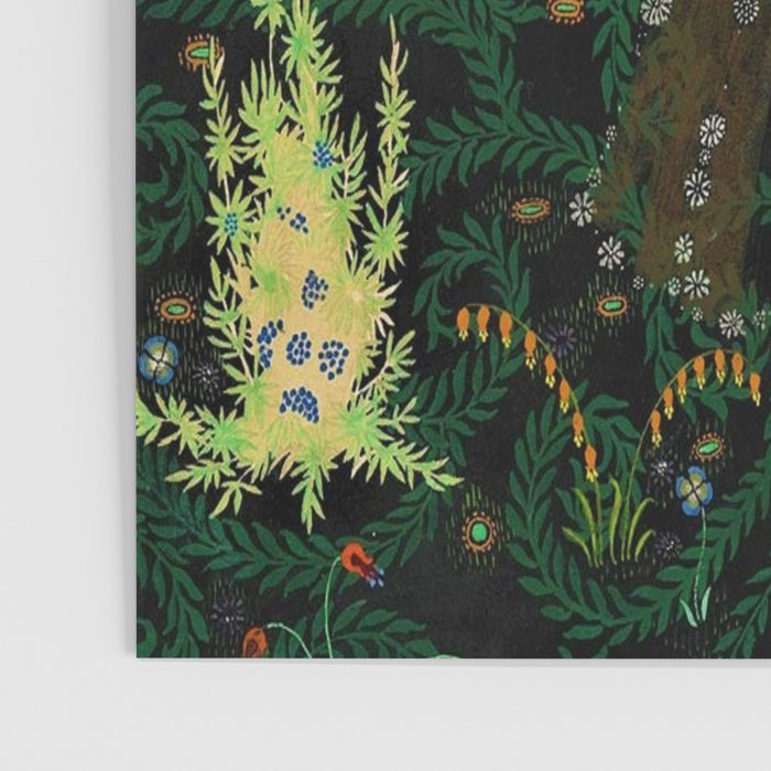 1921 Classical Masterpiece 'Flowers and Flames' by Kay Nielsen Poster Gallery Image 3