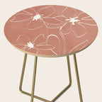 Little Flower Outline on Clay 02 Side Table Gallery Image 2