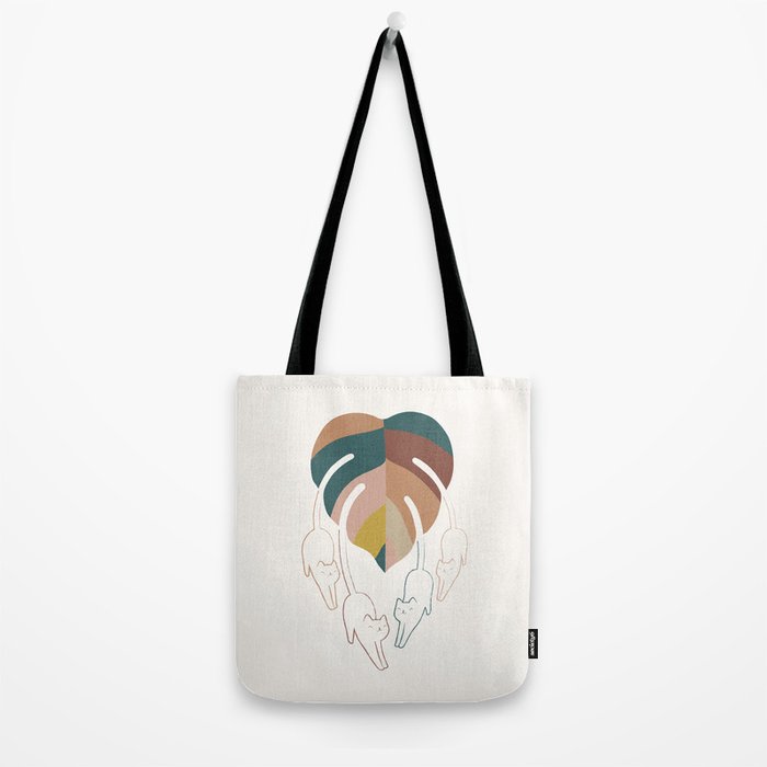 Cat and Plant 8 Tote Bag Gallery Image 2