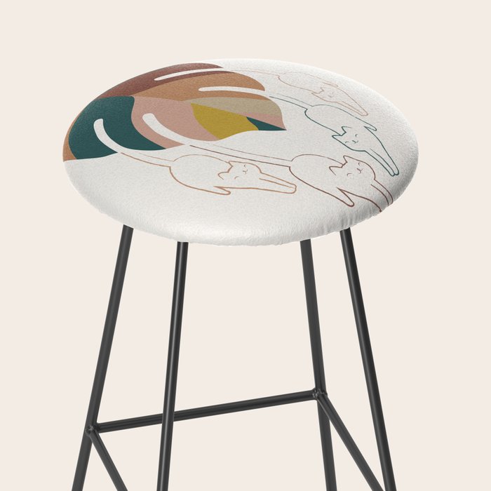 Cat and Plant 8 Stool Gallery Image 2