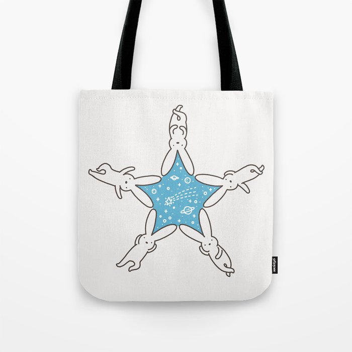Rabbit Star Tote Bag Gallery Image 1