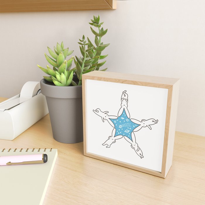 Rabbit Star Mini Art Print Gallery Image 2