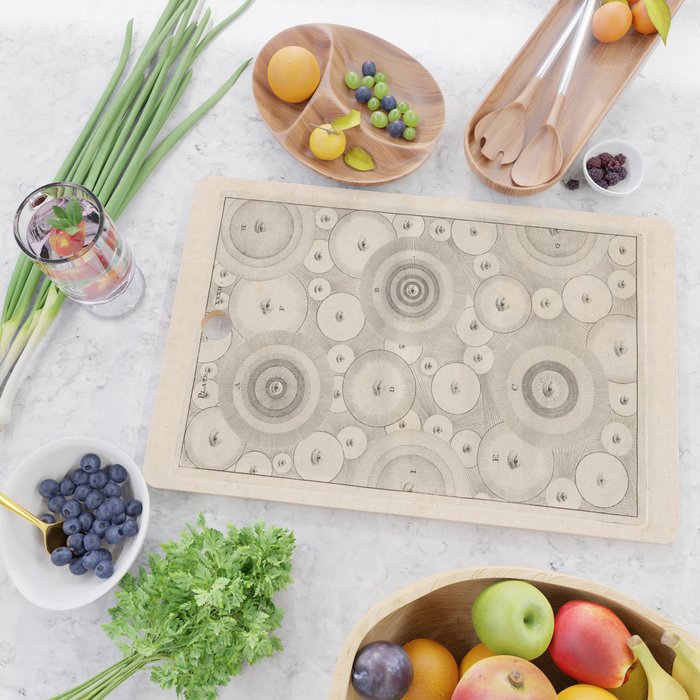 Art from Thomas Wright's "An Original Theory or New Hypothesis of the Universe," 1750 Cutting Board Gallery Image 2