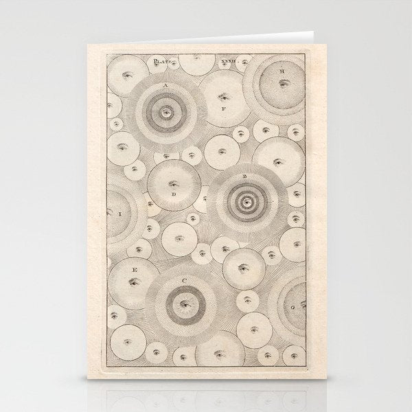 Art from Thomas Wright's "An Original Theory or New Hypothesis of the Universe," 1750 Stationery Card Gallery Image 1