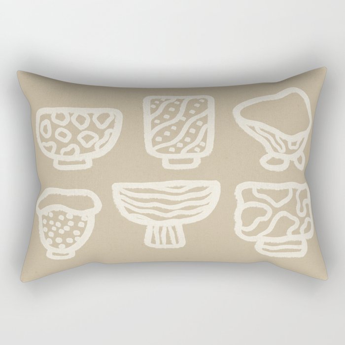 Ceramic Bowls Rectangular Pillow Gallery Image 1