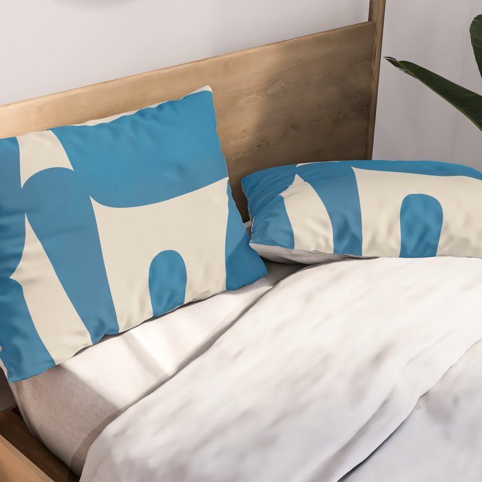 Modern Abstract Minimal Shapes 36 Pillow Sham Gallery Image 2