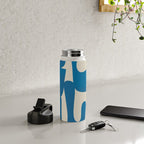 Modern Abstract Minimal Shapes 36 Water Bottle Gallery Image 4