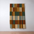 Bold Earthy Checks Pattern - Large VI Window Curtain Gallery Image 3