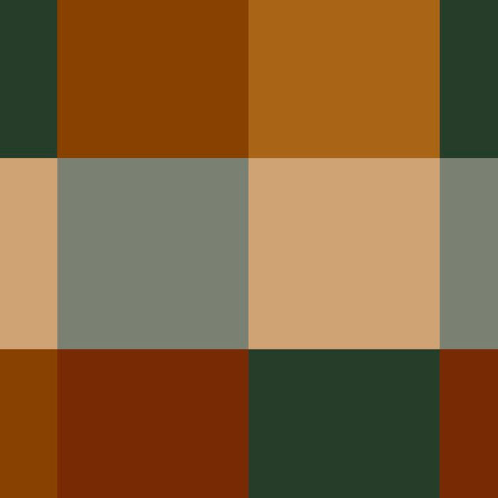 Bold Earthy Checks Pattern - Large VI Coffee Mug Gallery Image 2