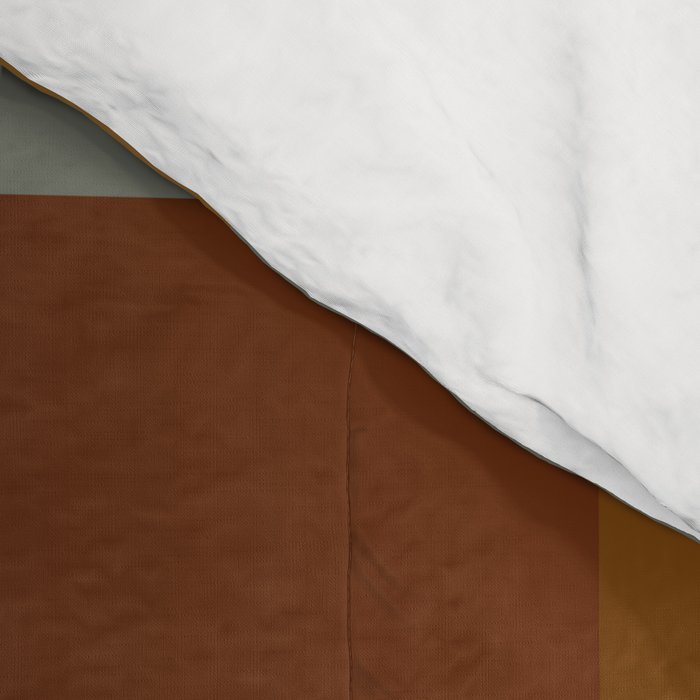 Bold Earthy Checks Pattern - Large VI Comforter Gallery Image 4