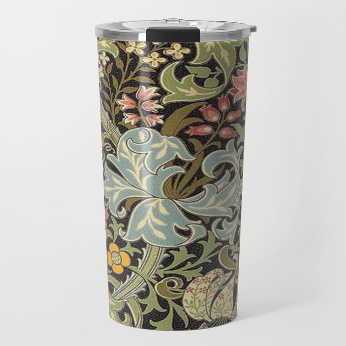 William Morris floral design  Travel Mug Gallery Image 1