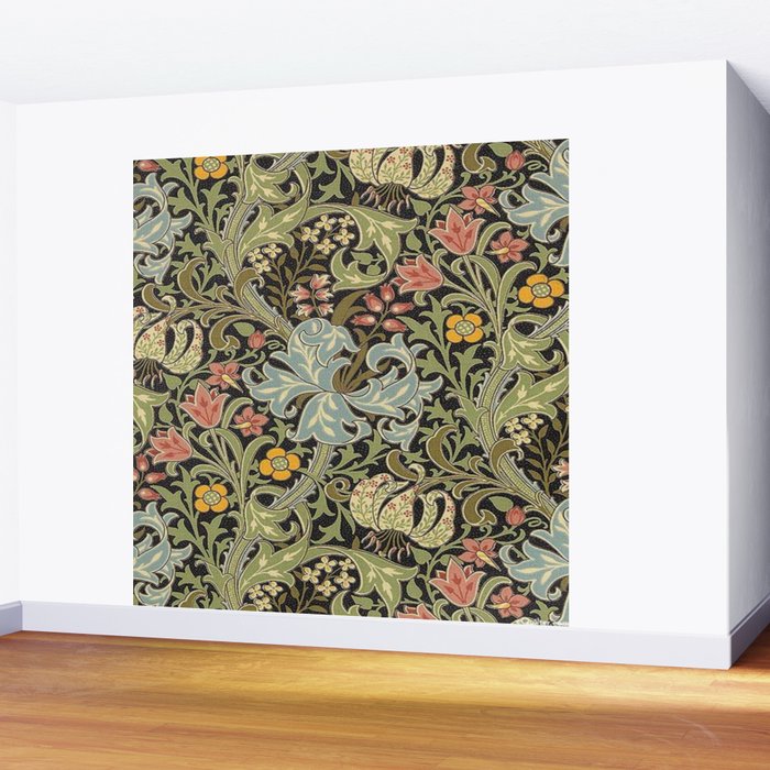 William Morris floral design  Wall Mural Gallery Image 2