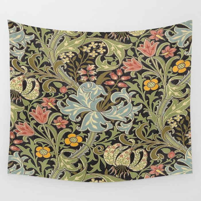 William Morris floral design  Wall Tapestry Gallery Image 1