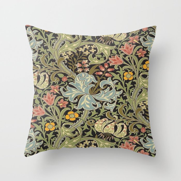 William Morris floral design  Throw Pillow Gallery Image 1