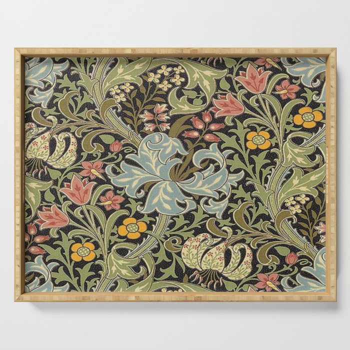 William Morris floral design  Serving Tray Gallery Image 1
