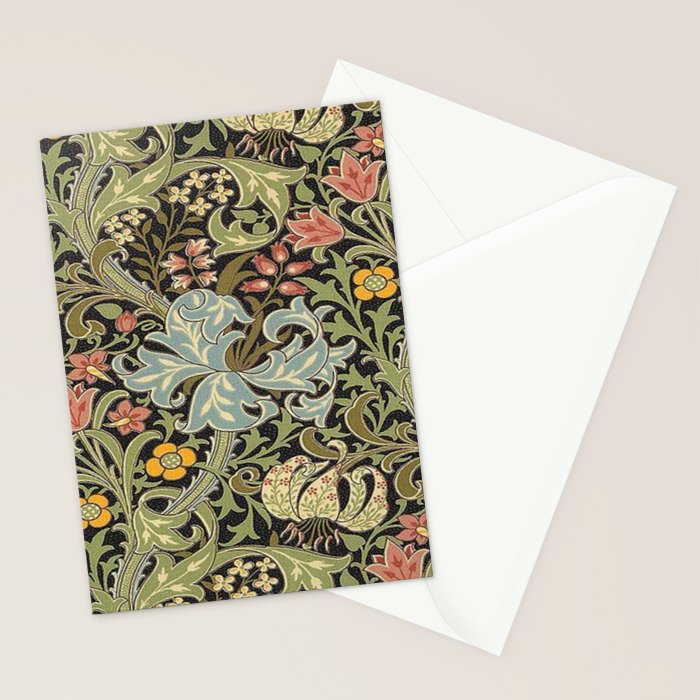 William Morris floral design  Stationery Card Gallery Image 2