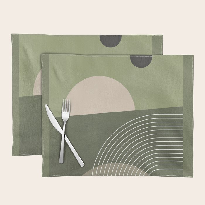 Abstract Geometric 6 Placemat Gallery Image 1