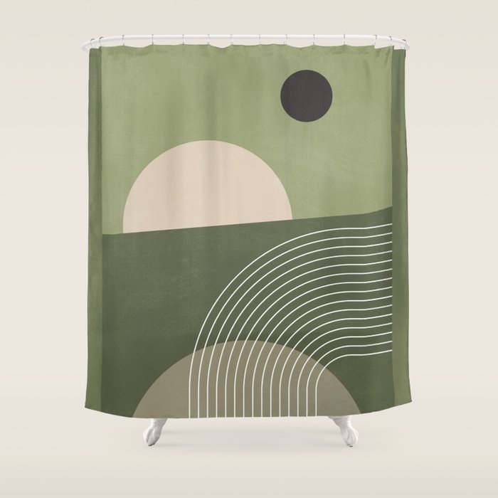 Abstract Geometric 6 Shower Curtain Gallery Image 1
