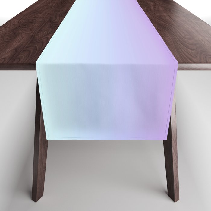 Ombre Color Lavender Blue Shade Table Runner Gallery Image 1