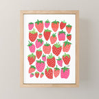 Strawberries Mini Art Print Gallery Image 1