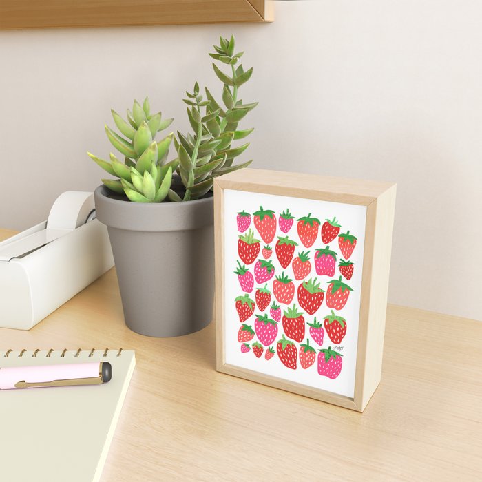 Strawberries Mini Art Print Gallery Image 2