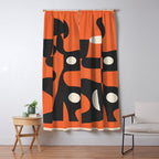 Modern Abstract Art Motion 2 Window Curtain Gallery Image 5
