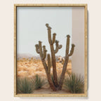 Sunset Cactus - Neutral Desert Wall Art Serving Tray Gallery Image 1