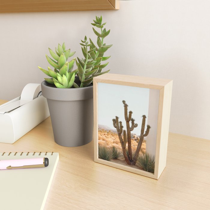 Sunset Cactus - Neutral Desert Wall Art Mini Art Print Gallery Image 2