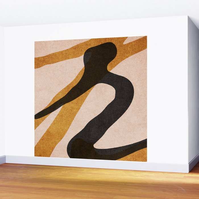 ABSTRACT ALPHABET / Script R Wall Mural Gallery Image 2