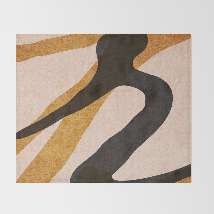 ABSTRACT ALPHABET / Script R Throw Blanket Gallery Image 2