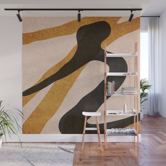 ABSTRACT ALPHABET / Script R Wall Mural Gallery Image 1