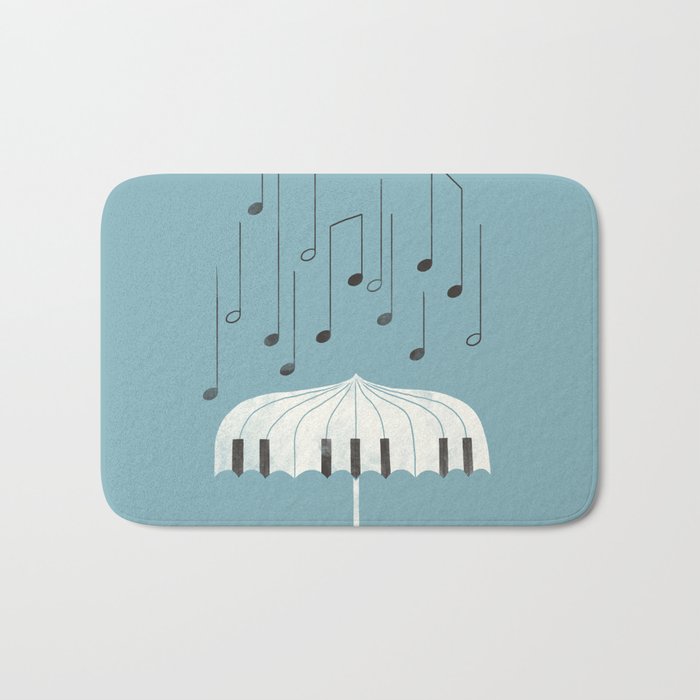 Singing in the rain Bath Mat Gallery Image 1