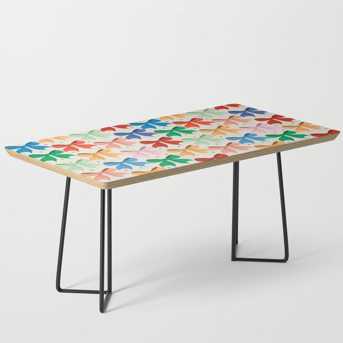 Charming Bow Pattern: A Colorful and Whimsical Design Coffee Table Gallery Image 1