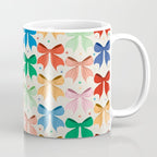 Charming Bow Pattern: A Colorful and Whimsical Design Coffee Mug Gallery Image 1