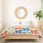 Charming Bow Pattern: A Colorful and Whimsical Design Duvet Cover Gallery Image 3