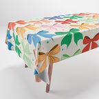 Charming Bow Pattern: A Colorful and Whimsical Design Tablecloth Gallery Image 1