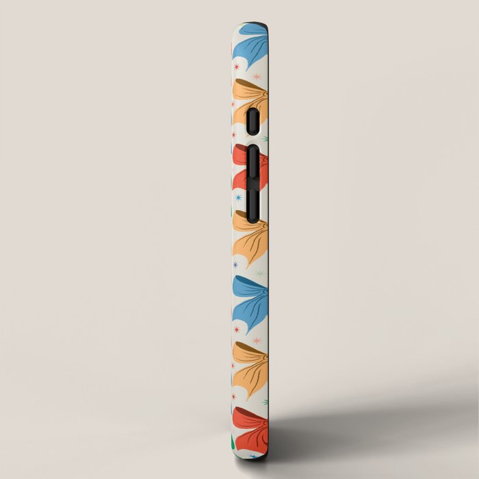 Charming Bow Pattern: A Colorful and Whimsical Design iPhone Case Gallery Image 2