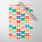 Charming Bow Pattern: A Colorful and Whimsical Design Wrapping Paper Gallery Image 1