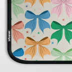 Charming Bow Pattern: A Colorful and Whimsical Design Laptop Sleeve Gallery Image 3