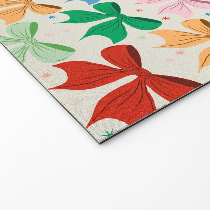 Charming Bow Pattern: A Colorful and Whimsical Design Welcome Mat Gallery Image 2
