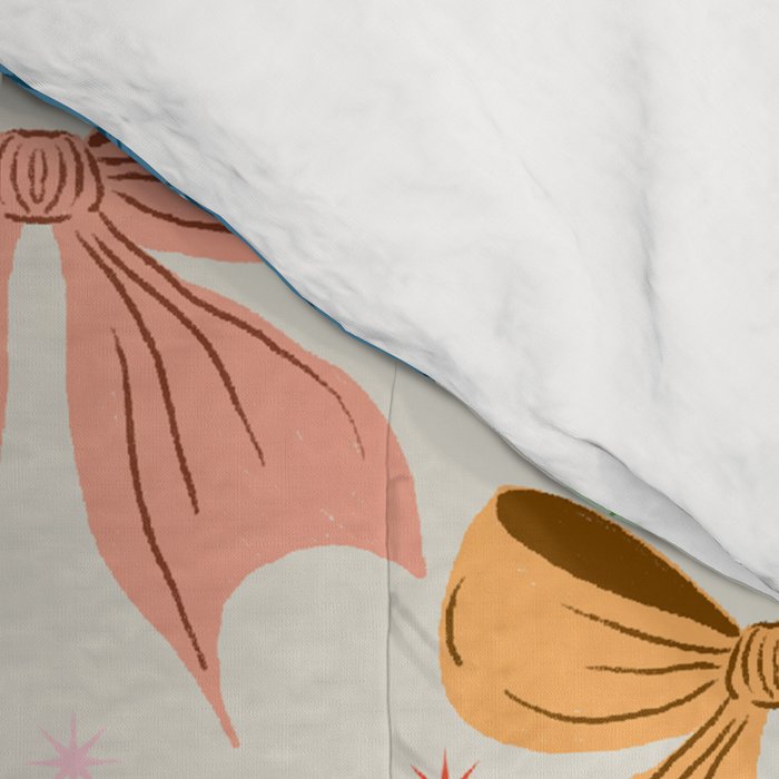Charming Bow Pattern: A Colorful and Whimsical Design Comforter Gallery Image 4