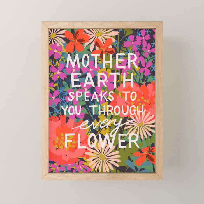 Mother Earth Speaks Mini Art Print Gallery Image 1