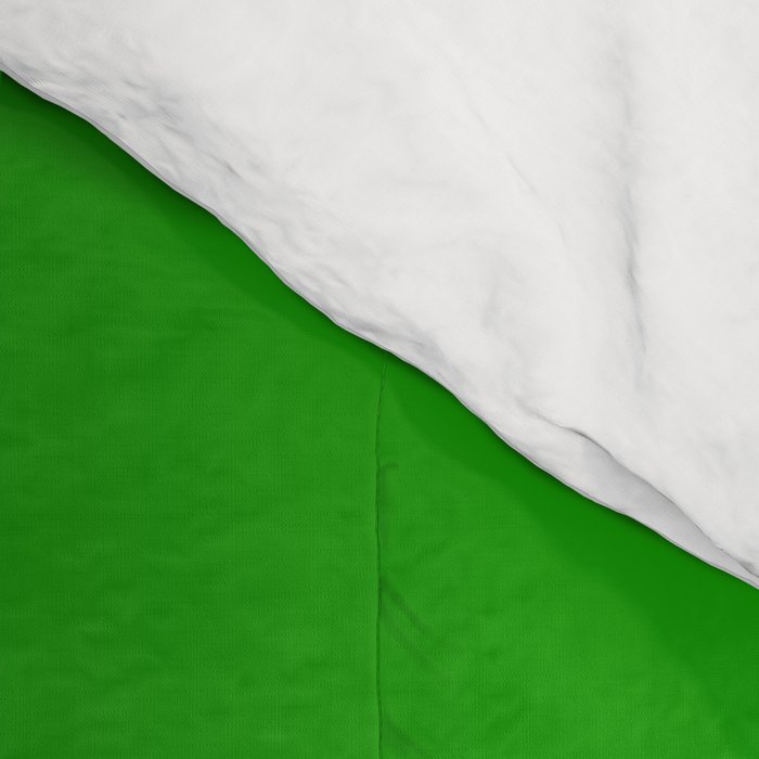 Mid-century Modern Lime Green Minimalist Sunset Over Striped Waves Comforter Gallery Image 4