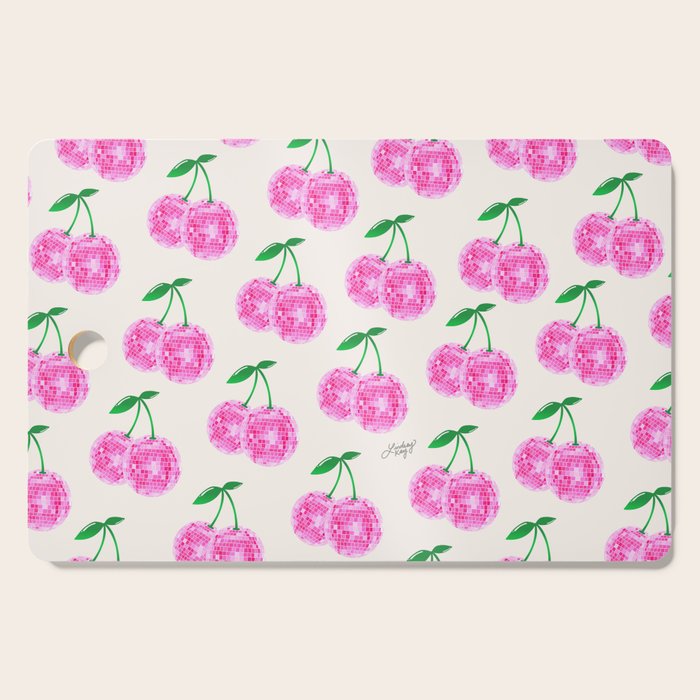 Disco Ball Cherries Cutting Board Gallery Image 1