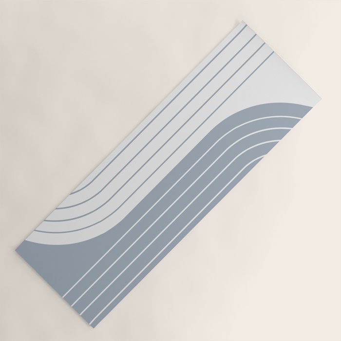 Two Tone Line Curvature LXVI Yoga Mat Gallery Image 1