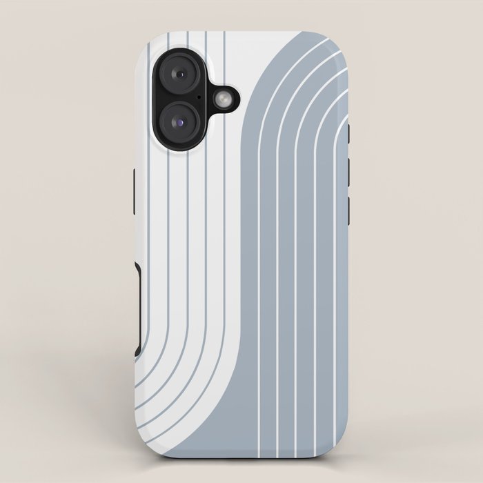 Two Tone Line Curvature LXVI iPhone Case Gallery Image 1