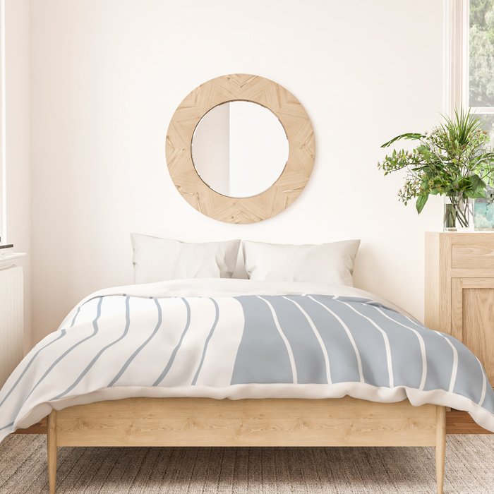 Two Tone Line Curvature LXVI Duvet Cover Gallery Image 3