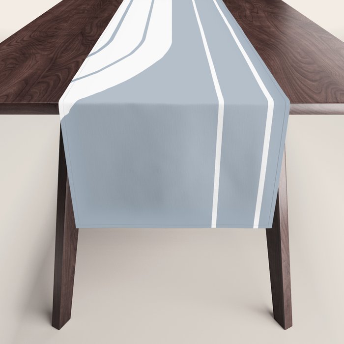 Two Tone Line Curvature LXVI Table Runner Gallery Image 1