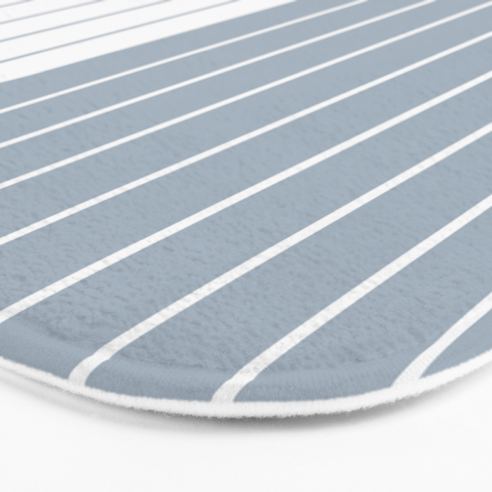 Two Tone Line Curvature LXVI Bath Mat Gallery Image 3