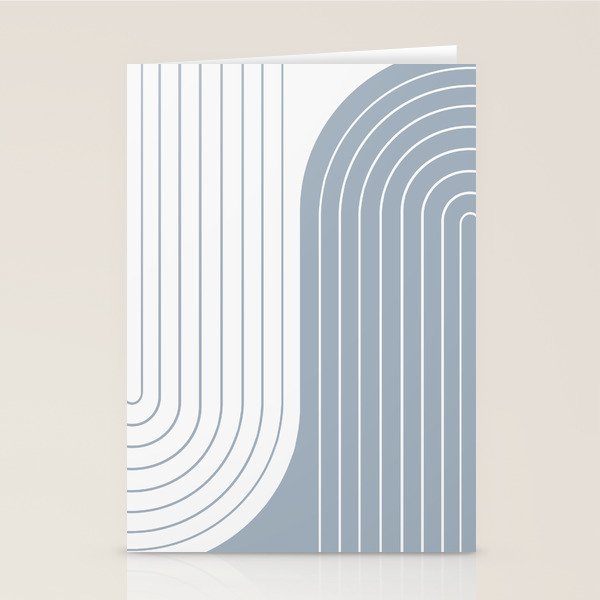 Two Tone Line Curvature LXVI Stationery Card Gallery Image 2